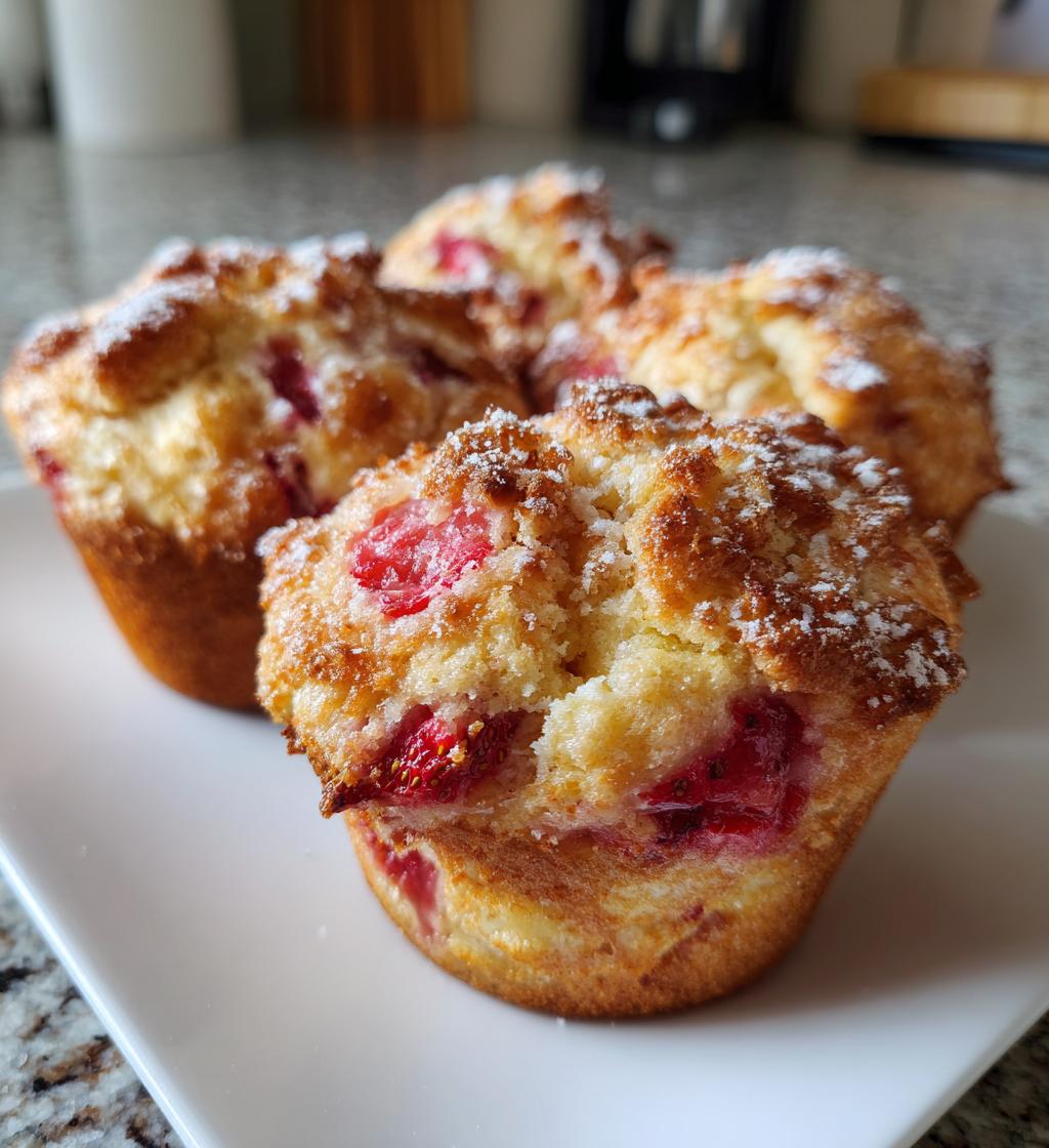 strawberry lemon muffins