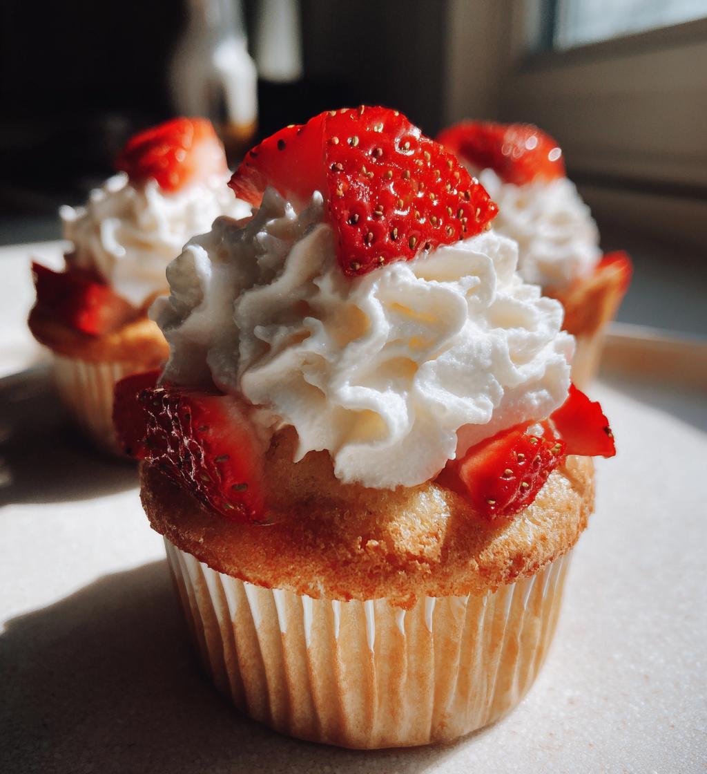 strawberry shortcake cupcakes
