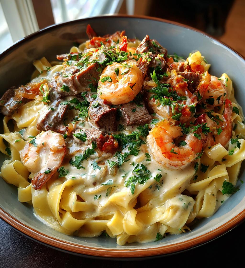 surf and turf pasta recipes