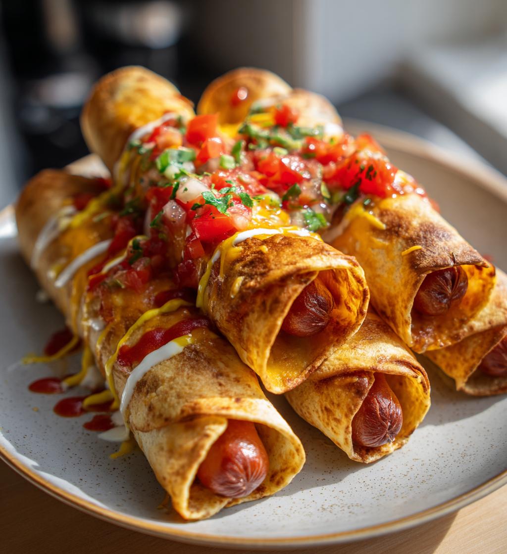 20-Minute Hot Dogs Tortilla