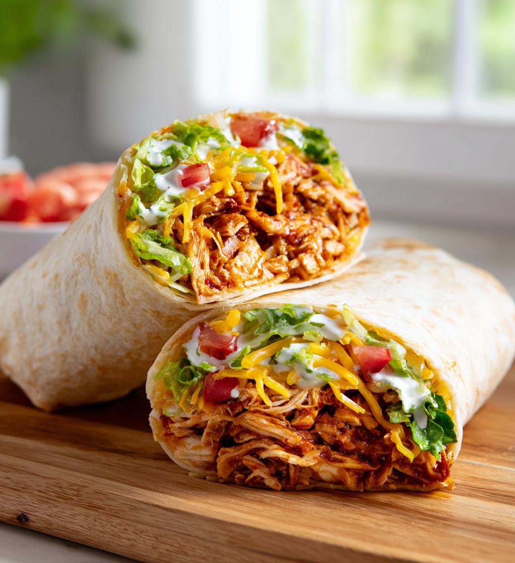 BBQ Chicken Ranch Wraps