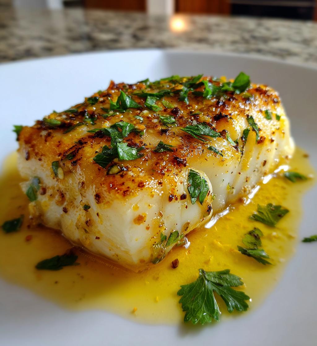 Baked Garlic Butter Cod