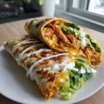 Cheese and Garlic Chicken Wraps