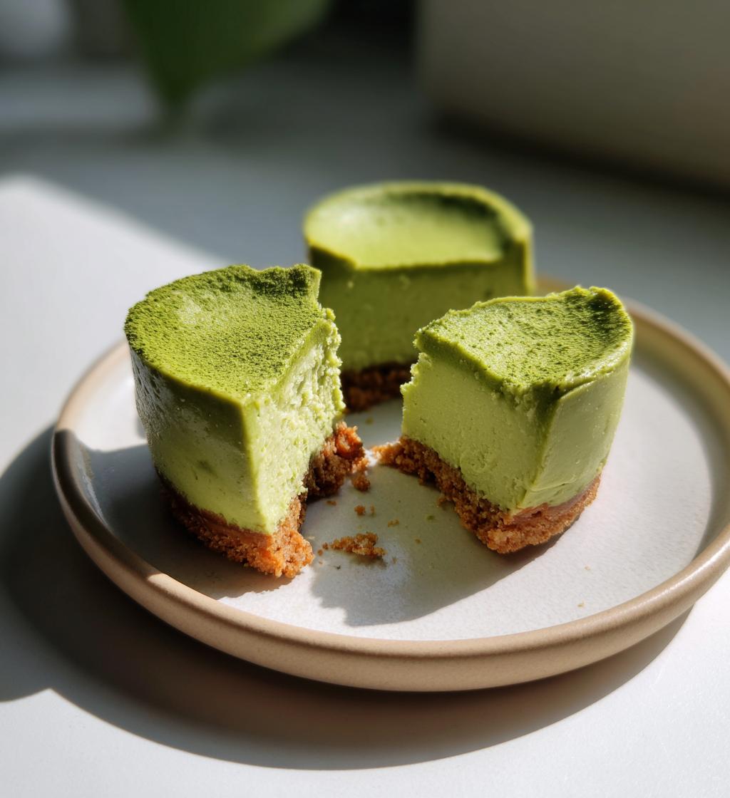 Green Cheesecake Bites