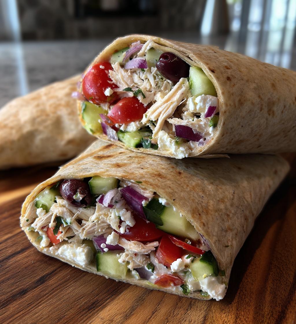 Mediterranean Chicken Wrapsk
