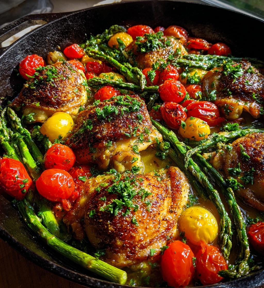 One Pan Spring Chicken