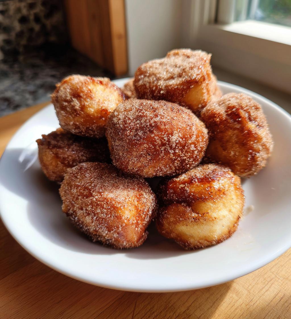 air fryer cinnamon roll bites