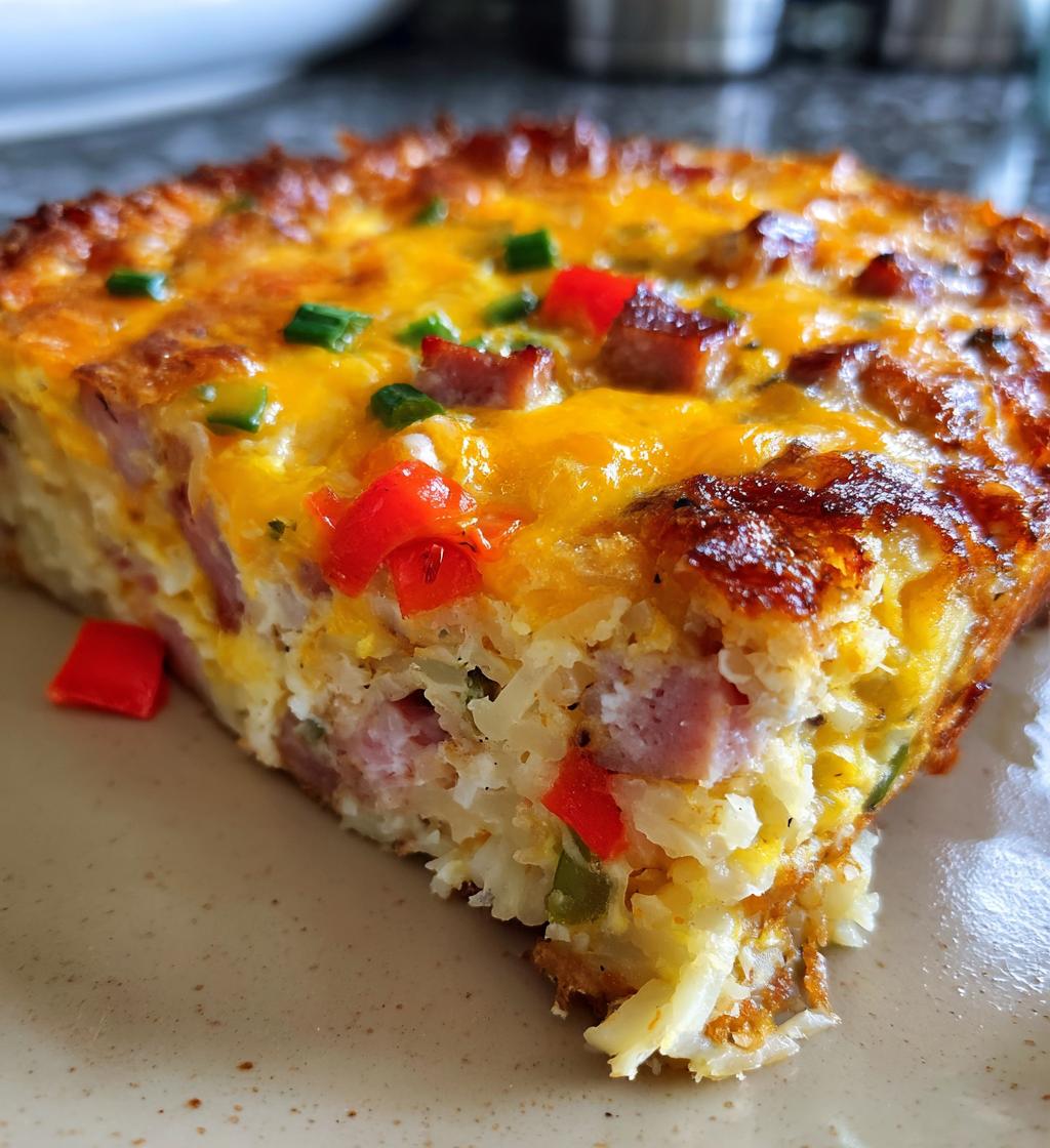 breakfast hashbrown crockpot casserole