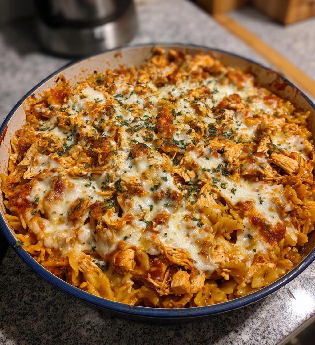 chicken pasta bake