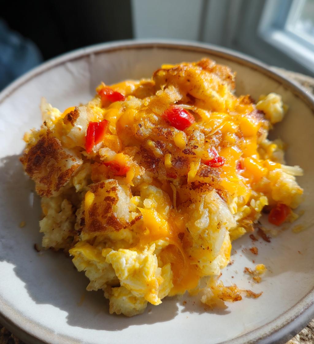 crockpot breakfast hashbrown casserole overnight