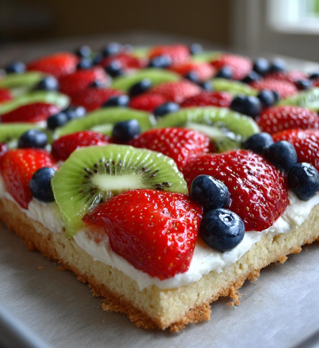 fruit pizza sugar cookie crust