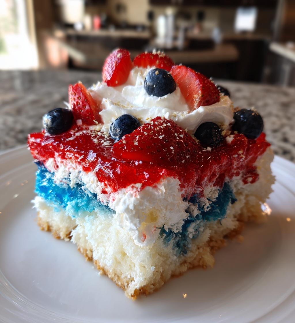 jello poke cake 4th of july