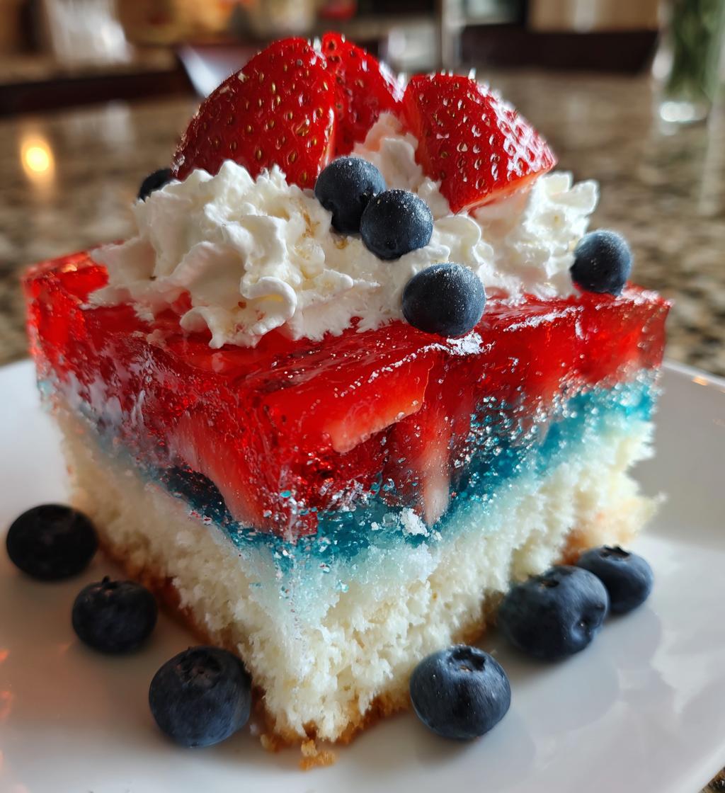 jello poke cake recipe 4th of july