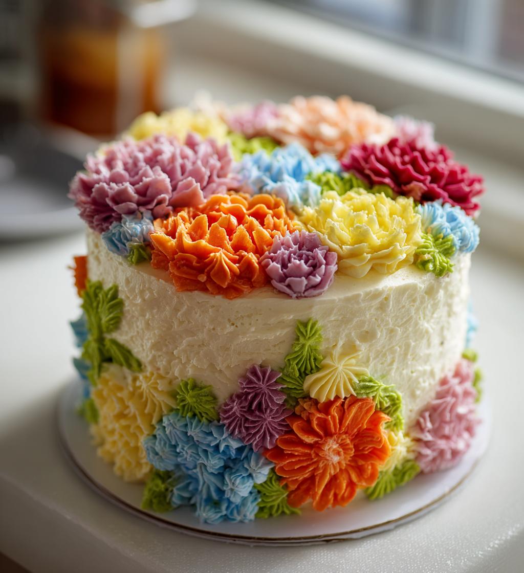 mothers day cakes designs simple flowers