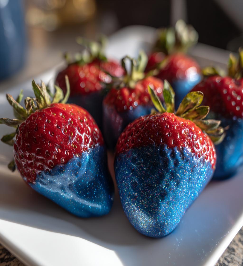 mother's day strawberries blue
