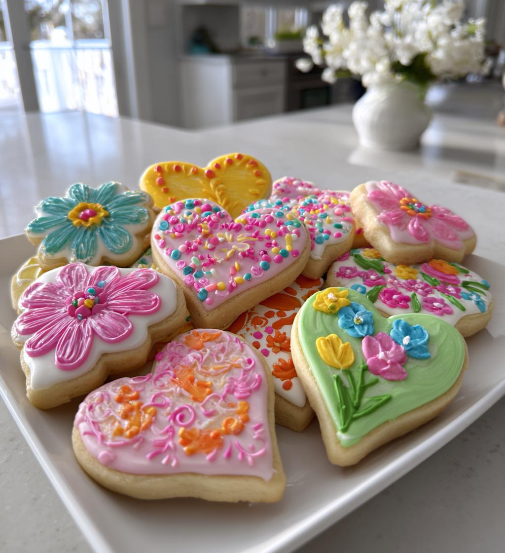 nother's day cookies decorated