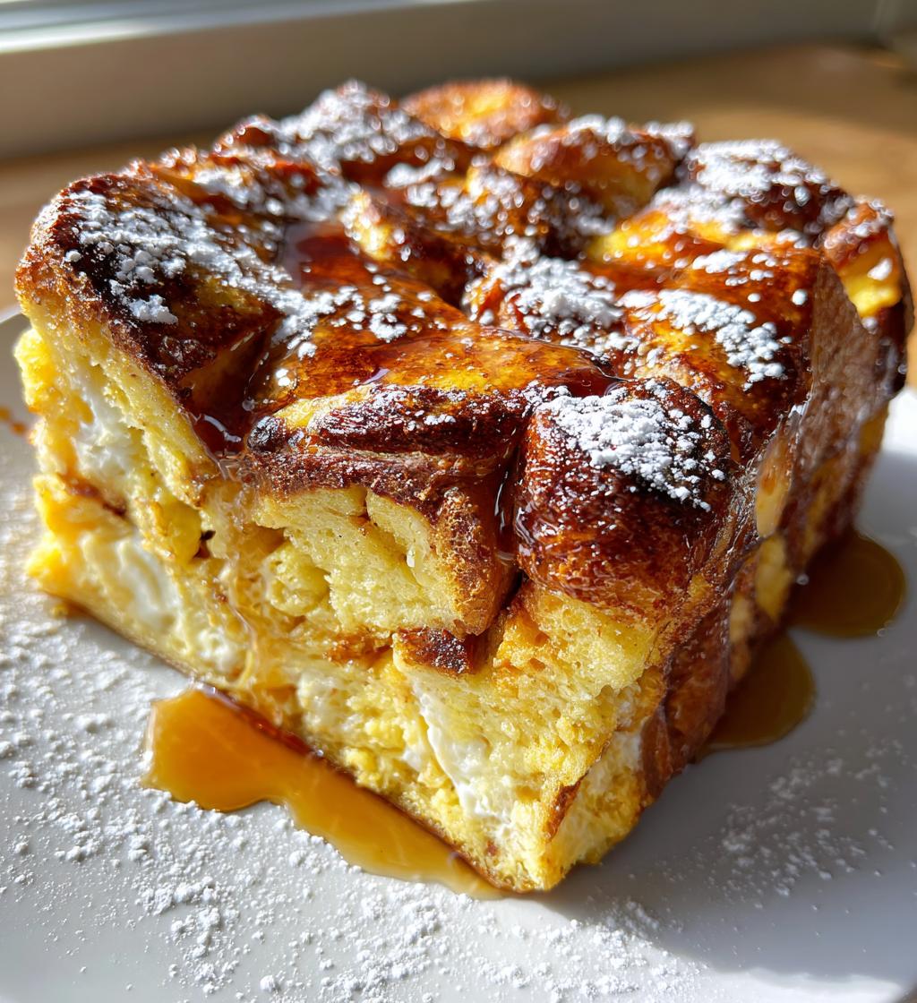 overnight french toast bake with brioche