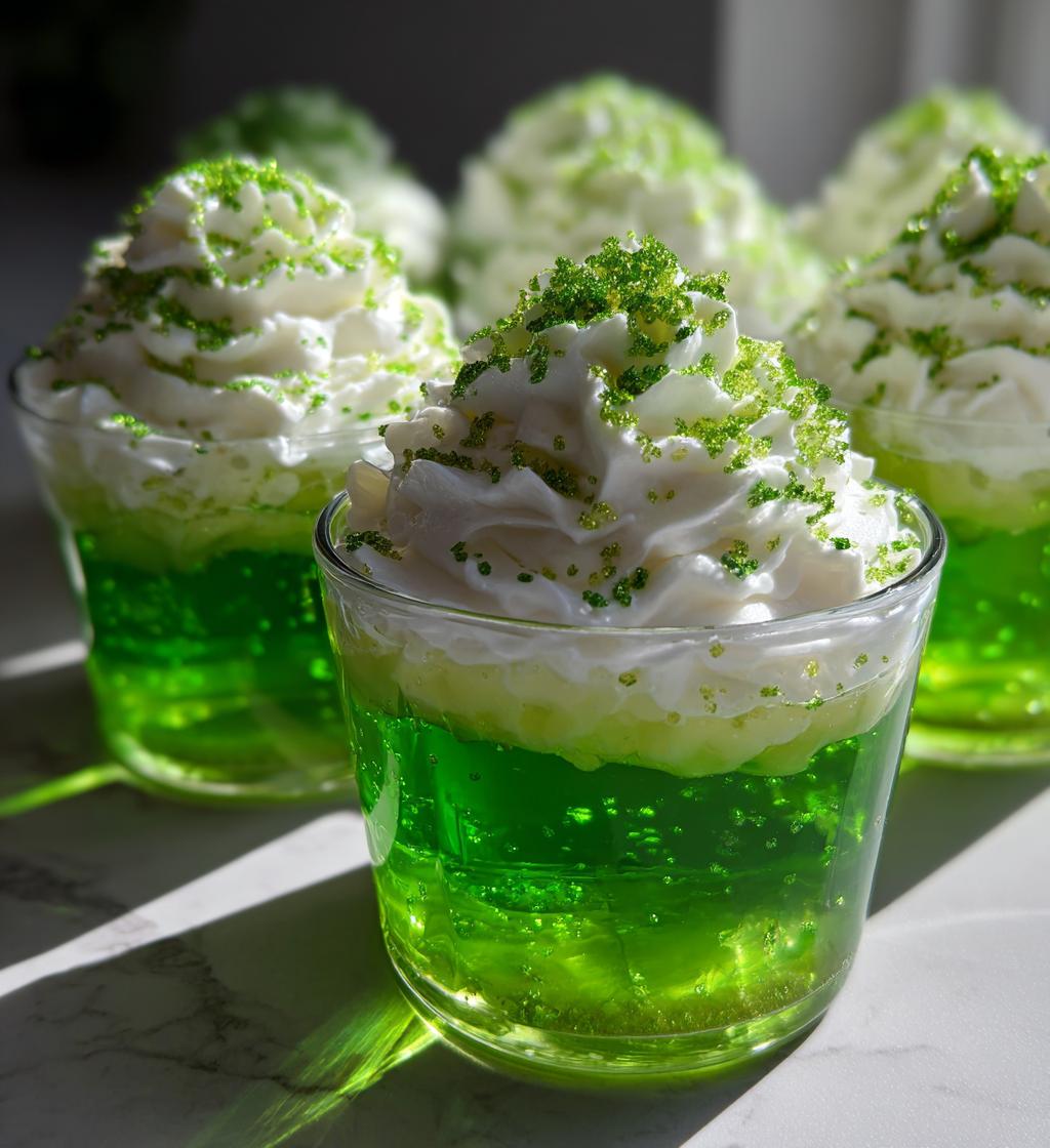 st patricks day jello cups