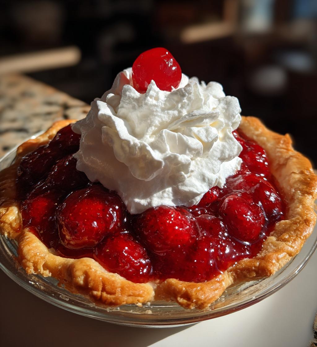 strawberry pie with canned filling