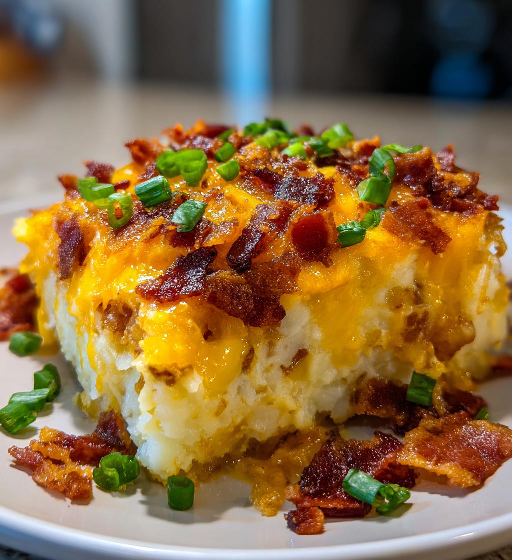 twice baked potato casserole in crockpot