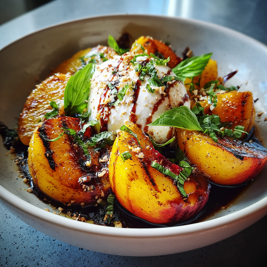 Grilled Peaches with Burrata: 5 Minutes to Summer Bliss