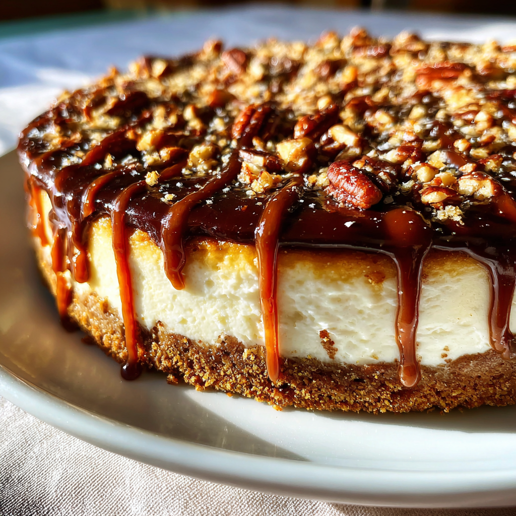Kentucky Derby Pie Cheesecake: 3 Layers of Pure Bliss