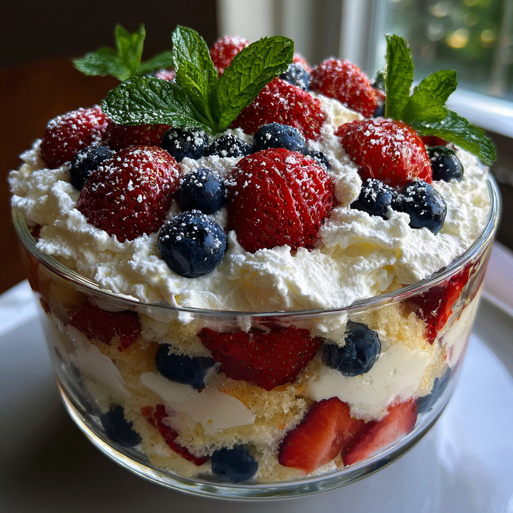 Memorial Day Dessert: 3-Layer Patriotic Berry Trifle