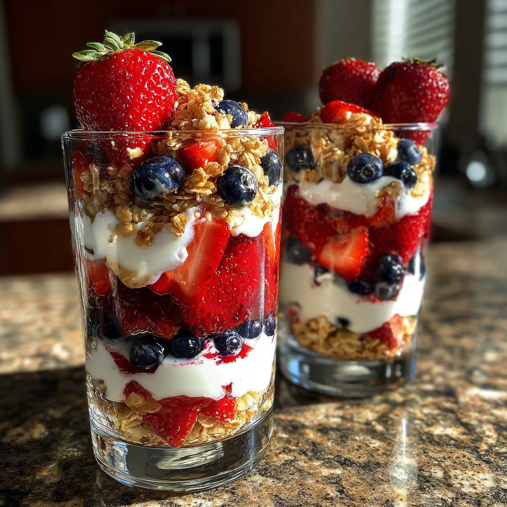 Patriotic Food Desserts: 5 Layers of Berry Bliss