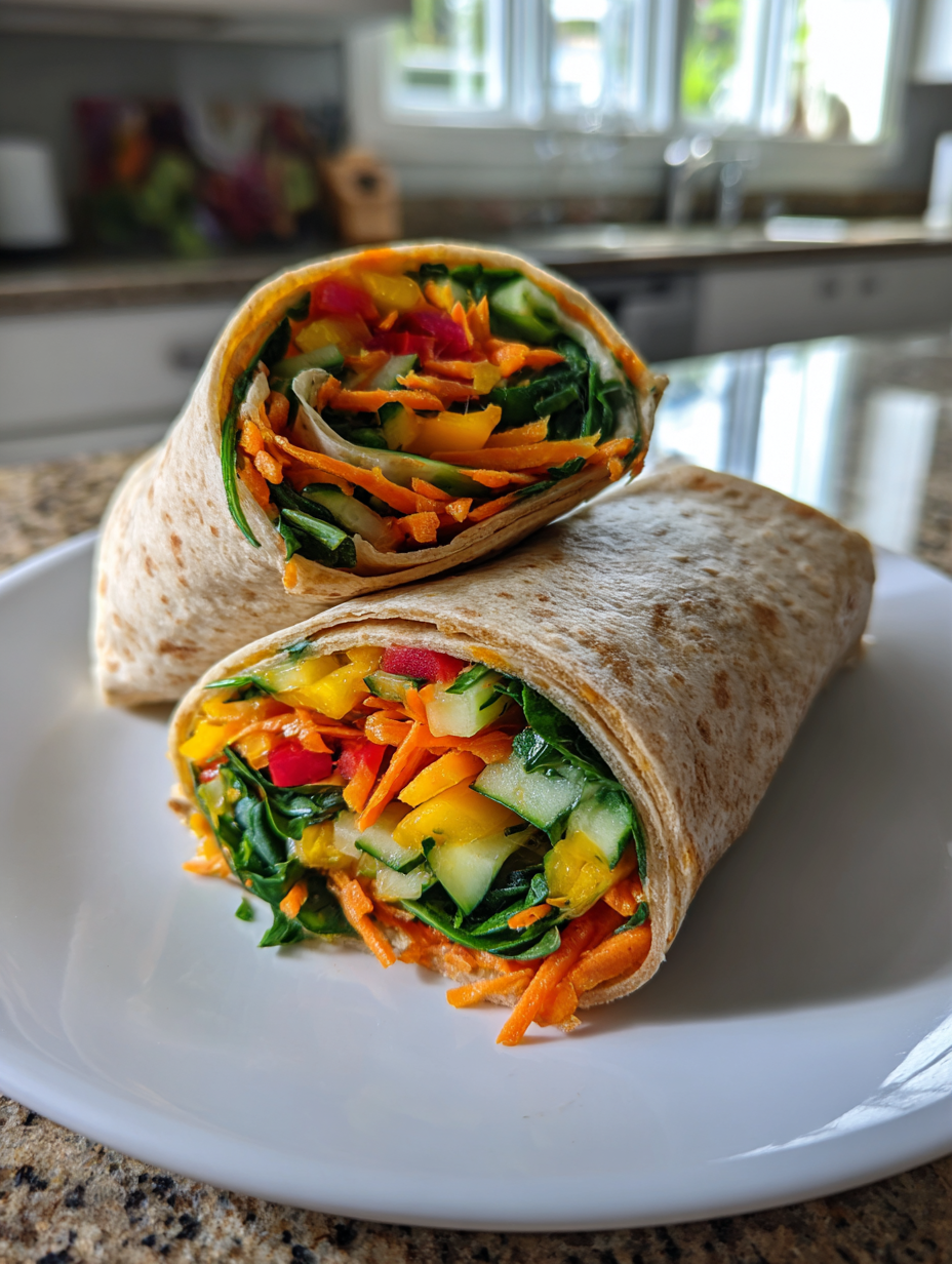 cold lunch ideas for kids: colorful and delicious veggie wraps