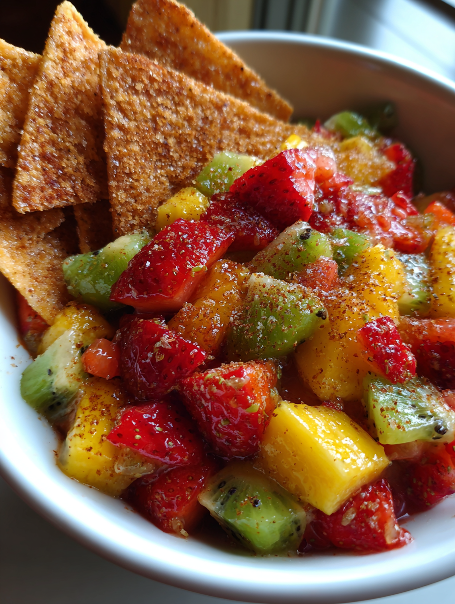 Fruit Salsa with Cinnamon Chips: A Delicious Sweet Treat