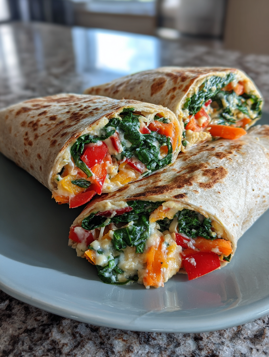 kids lunch ideas: Delicious Cheesy Veggie Wraps for Kids
