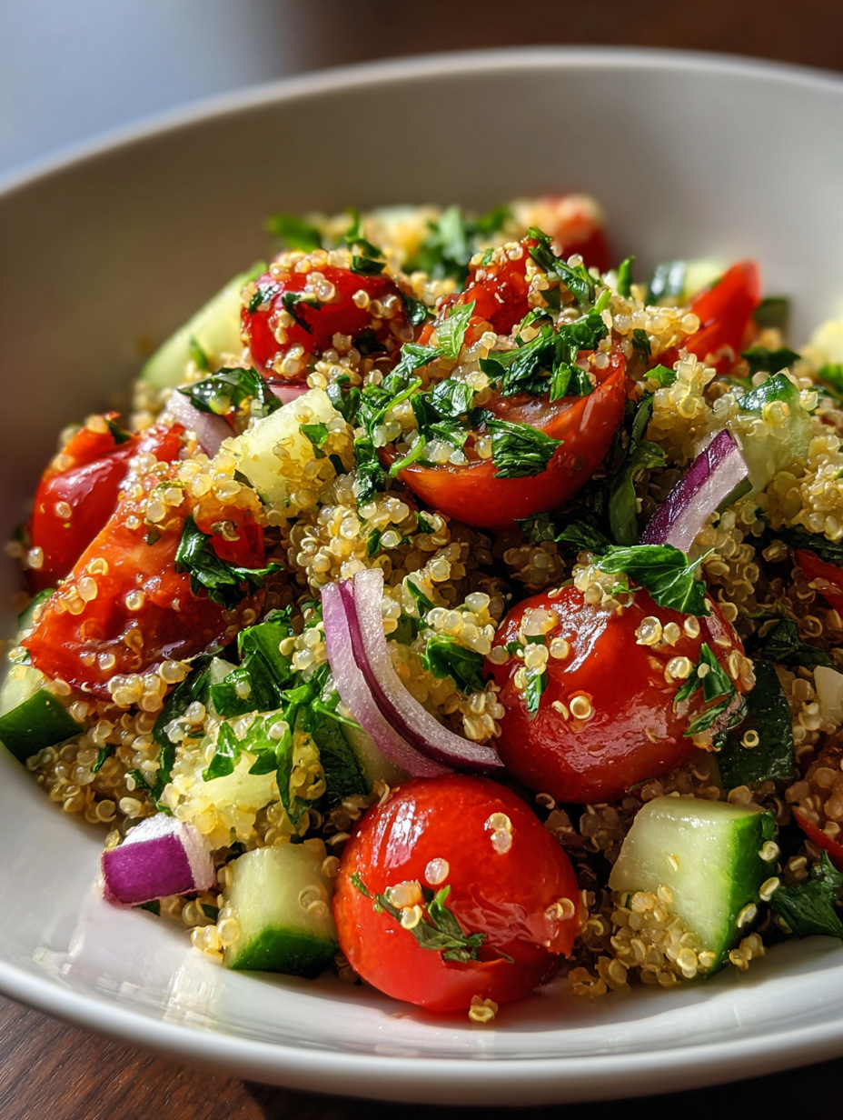 lunch ideas: Delicious Mediterranean Quinoa Salad for a Fresh Meal
