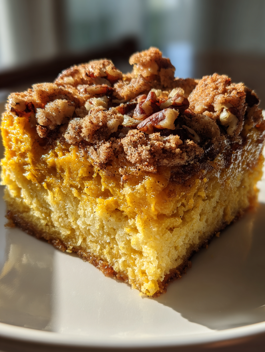 pumpkin dump cake: the perfect autumn dessert delight
