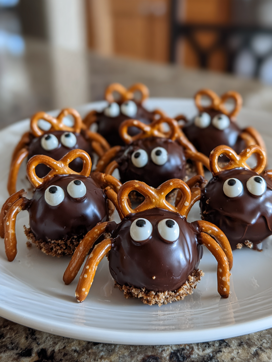 No-Bake Chocolate Spider Bites: Easy Treats for Halloween Fun