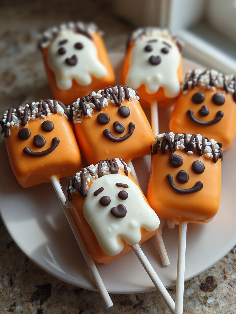 Pumpkin Ghost Marshmallow Pops: Easy and Fun Halloween Treats