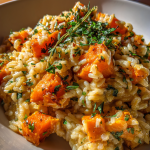 Pumpkin Risotto Savory Dinner: Delicious Creamy Autumn Comfort Meal